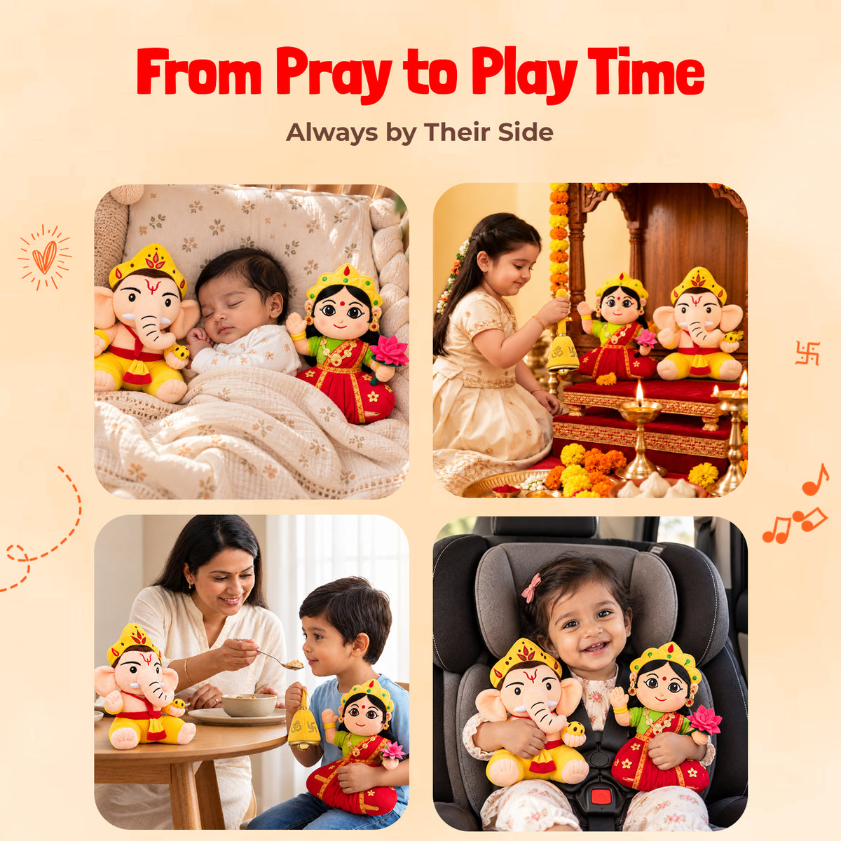 Lakshmi Ganesh Aarti Set (Medium)