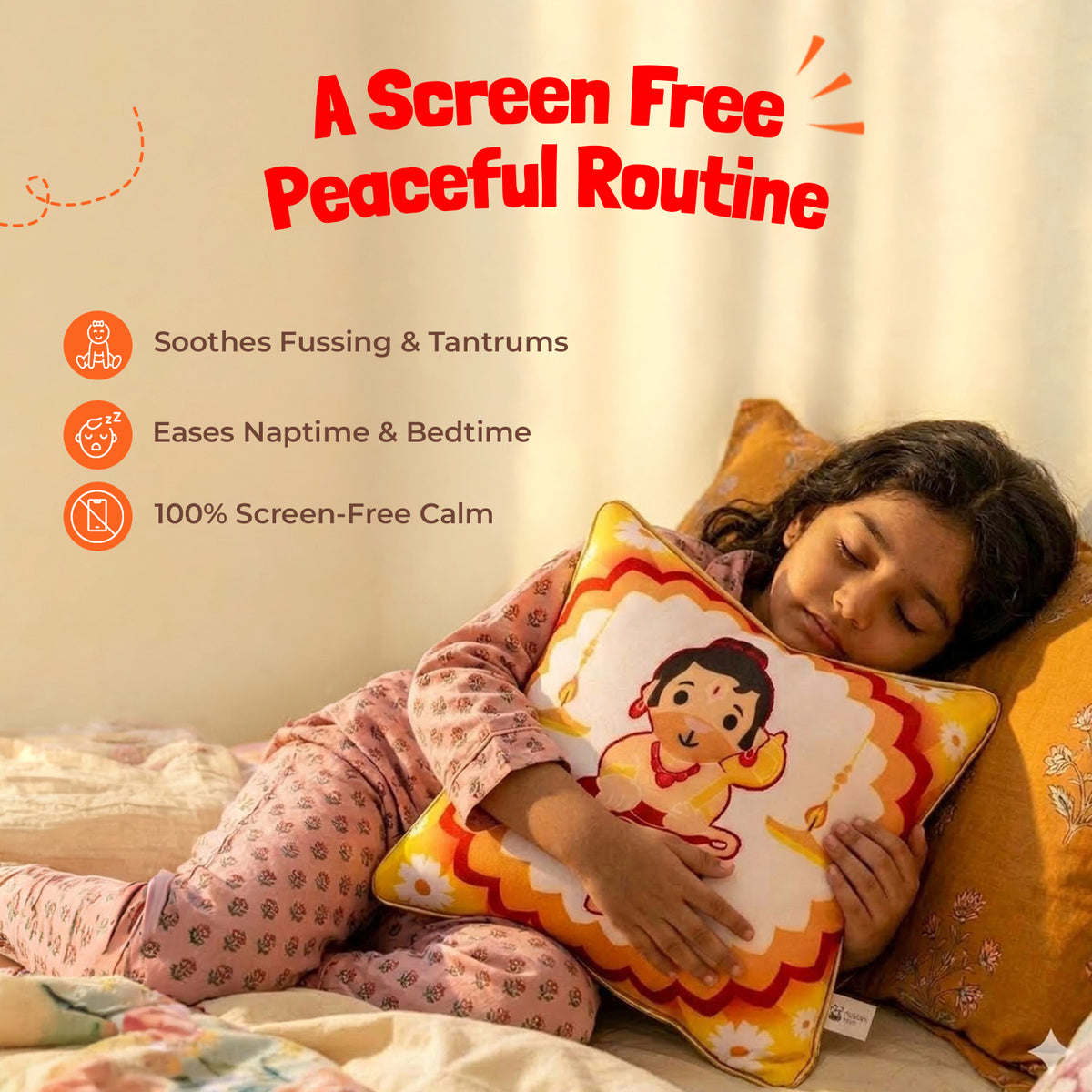 Hanuman Mantra Chanting Plush Pillow - image 5