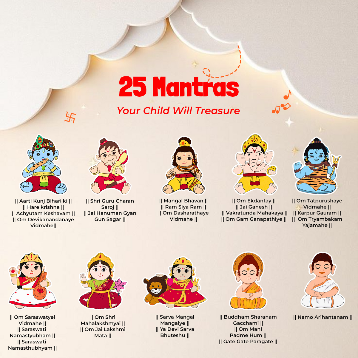 My First Book of Mantras - 25 mantras your child will treasure