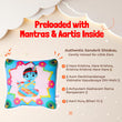 Krishna Mantra Chanting Plush Pillow - image 4