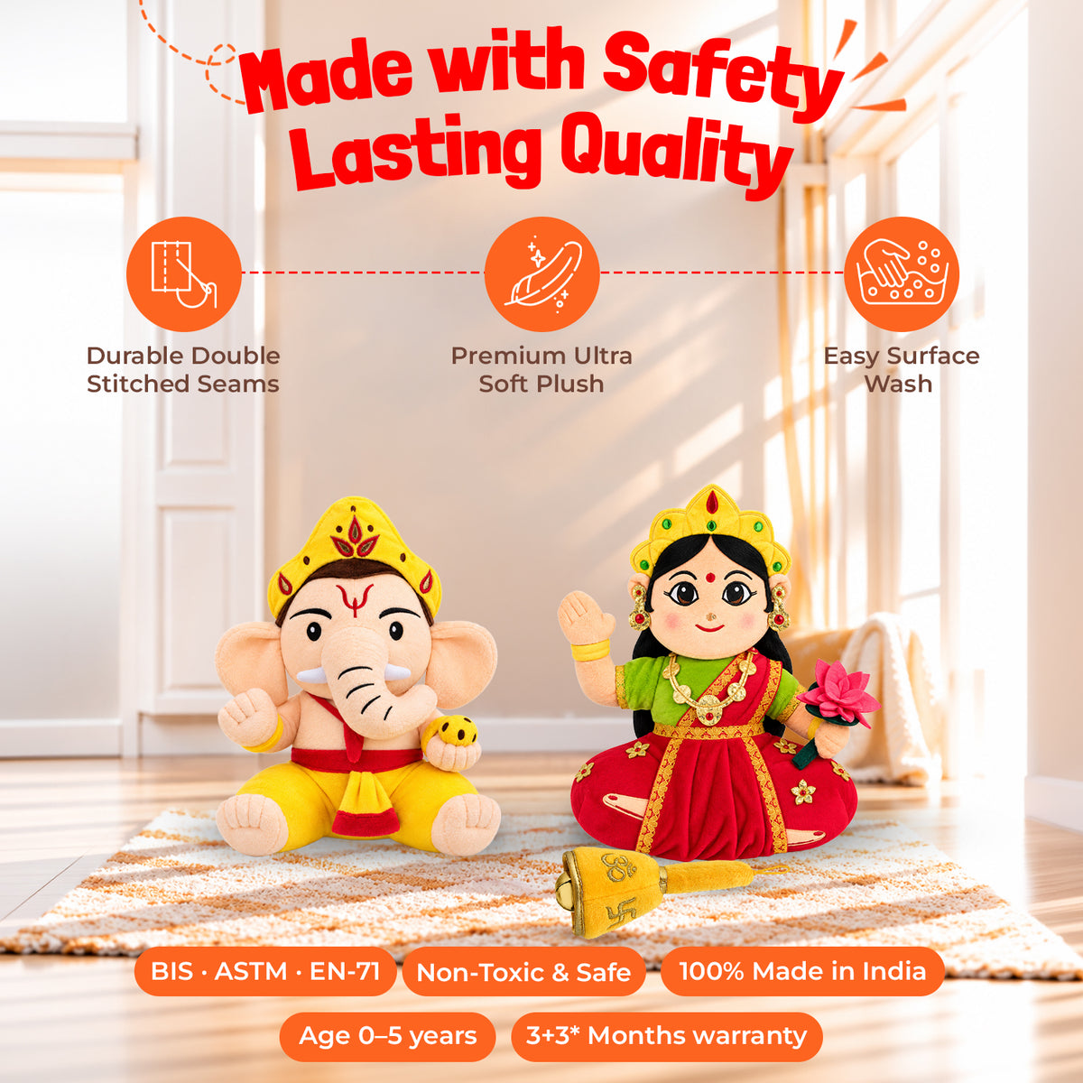 Lakshmi Ganesh Aarti Set (Medium)