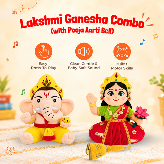 Lakshmi Ganesh Aarti Set (Medium)