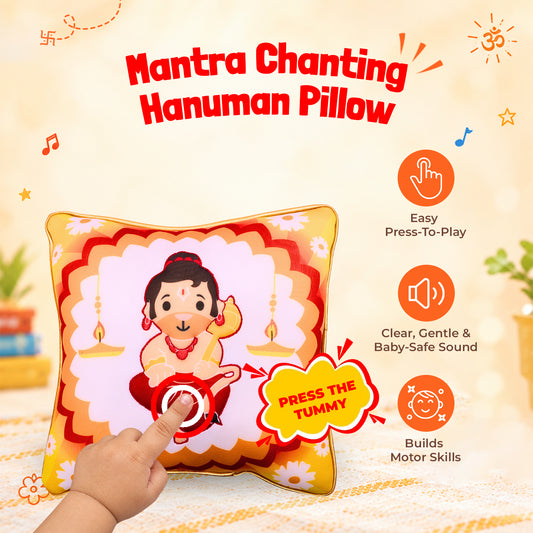 Hanuman Mantra Chanting Plush Pillow - image 2