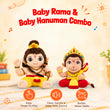 Mantra Chanting Baby Rama (Medium) & Baby Hanuman (Small) Combo